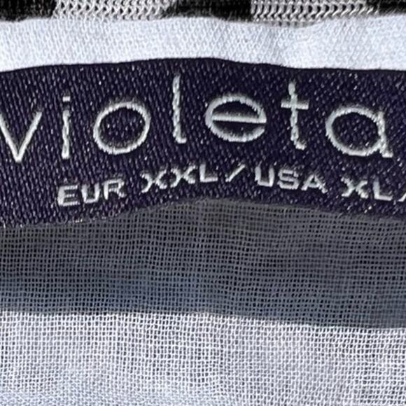 Violeta by Mango Women’s size XL summer top, white with embroidery - Picture 11 of 11